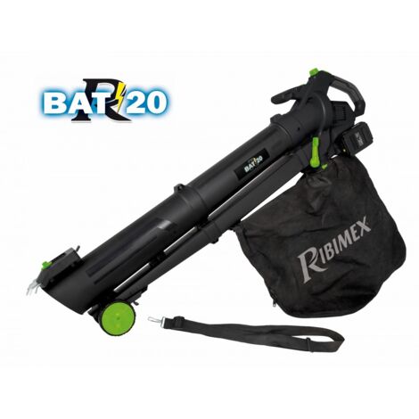 Akku-staubsauger-gebläse-schredder 40 v (2 x 20 v) - Ribimex - PRBAT20/ASB1