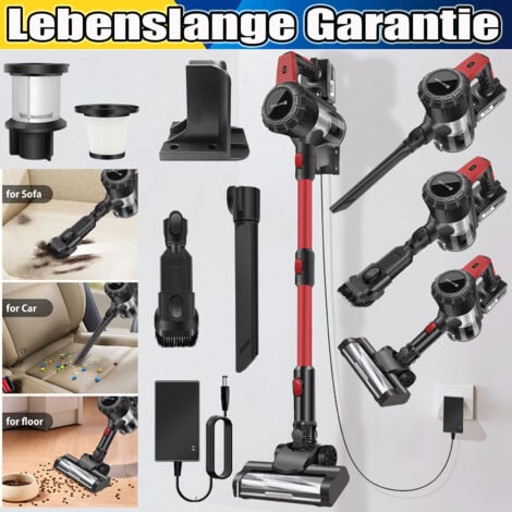 DAYPLUS Akku Staubsauger Hoover Upright Kabelloser Handstaubsauger 6000W 30000Pa 6 IN 1