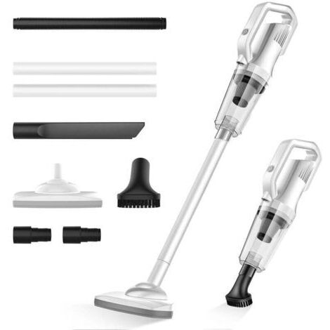 Akku-Staubsauger ohne Beutel, 12000 Pa, mit LED-Frontleuchte, 6000-mAh-Akku, 30 Minuten Laufzeit, 4-5 Stunden Ladezeit
