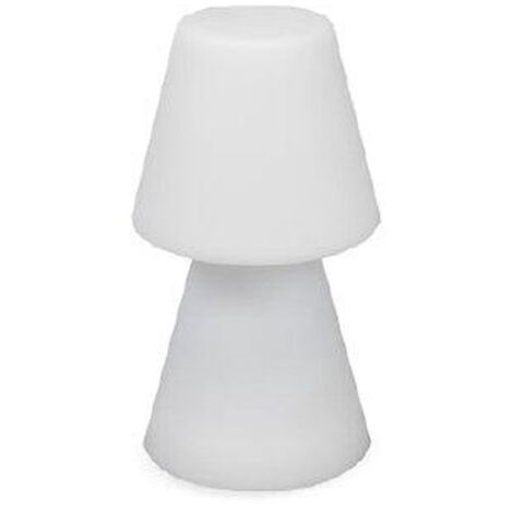 Akku Tischlampe LED Dimmer Farbwechsel RGBW 20 cm hoch IP43 tragbare Tischleuchte außen Außenleuchte Balkon Terrasse