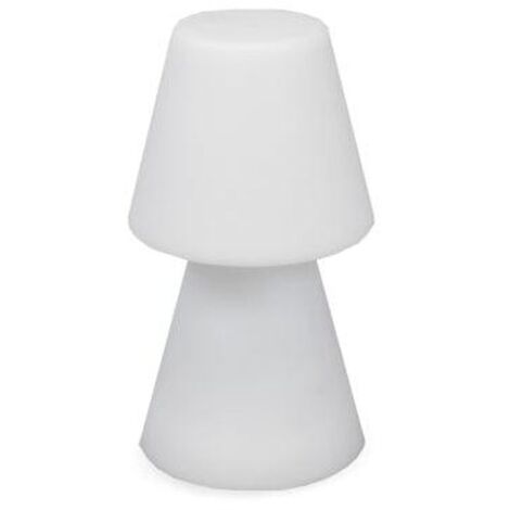 Akku Tischleuchte LED dimmbar IP65 30 cm mit Farbwechsel RGBW Fernbedienung kabellose Outdoor Tischlampe außen