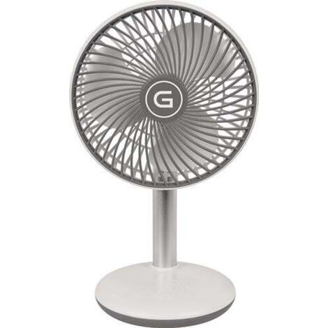 Akku-Tischventilator VENTI 3010 R D.15cm H.288mm 220-240/50 V/Hz weiss GUTFELS