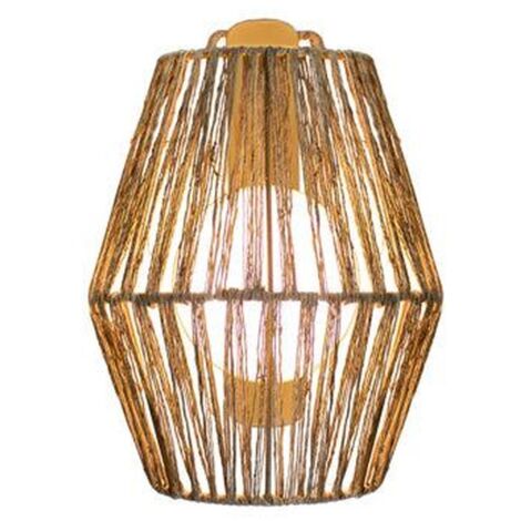 Akku Wandlampe außen LED IP54 24,5 cm hoch Rattan Dimmer Fernbedienung 2700 K Modern Außenwandleuchte Balkon Außenleuchte Wand