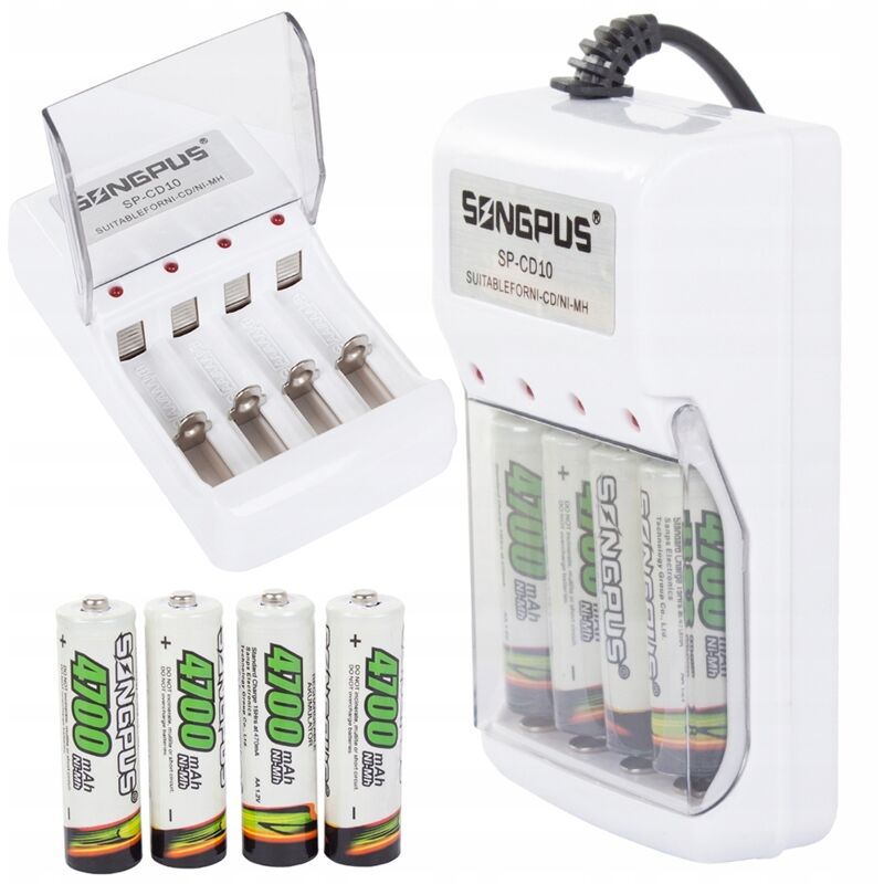 Northix Akkuladegerät Sp-cd10 Set (50) Gaba