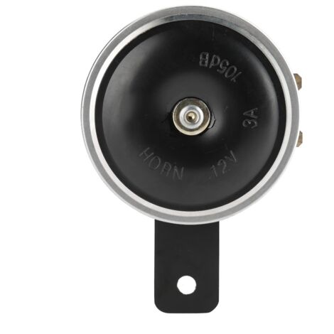 AKLOSIPY 3 I ER Métal 12 V 105 DB Moto Noir Haut-Parleur en Acier Inoxydable Noir 3 I 12 V Universel 1105 DB ER Klaxon en Métal pour Voiture Véhicule Camion Moto.