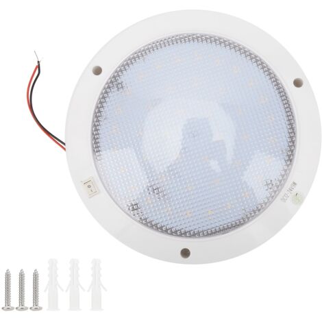 AKLOSIPY LED-Lichtpaneel für Wohnmobil-Küchendachnetz, R Rgy 12V System mit Schalter, Deckenleuchte für Marinebeleuchtung (Warmweiß).