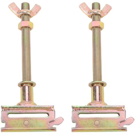 AKLOSIPY Support de Roue de Secours E Track 2 Pièces pour Remorques Fermées, Camions, Semi-remorques, Garages avec Boulon de 1/2 Pouce, Ajustement sécurisé, Raccord à Ressort, Acier (Gold).