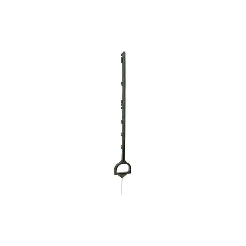 

Poste con Estribo Verde, Pincho Galvanizado 19 cm, Longitud total: 114,5 cm - AKO