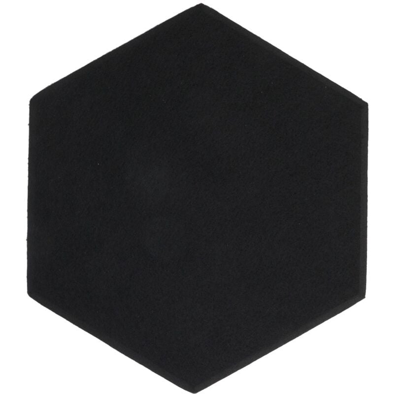Vivol - Panneau acoustique en feutre pet - 34,5x30 cm - Hexagone Noir
