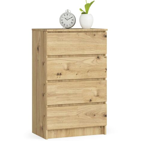 Akord – Commode 60 cm 6 tiroirs – Panneau stratifié 16 mm – Finition mate – Dimensions 60x40x130 cm – Pour espaces restreints