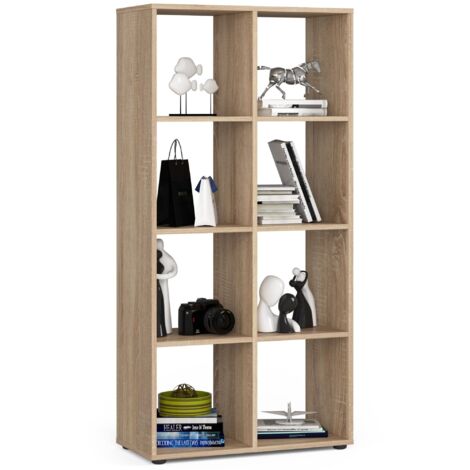 HOMCOM Libreria di Design Scaffale Ufficio Legno Moderna 4 Ripiani  60×24×148cm : .it: Casa e cucina