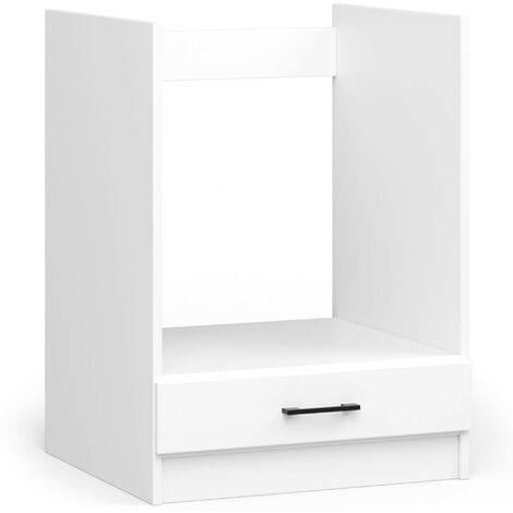 Akord – Meuble de cuisine bas à four OLIWIA 60 cm – Panneau laminé blanc – 1 porte – 1 étagère – Dimensions 60x55x82 cm