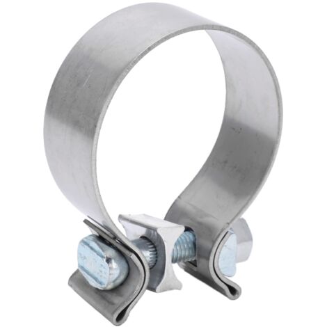 Akozon 66,5 mm/2,62 Zoll Auspuff-Verbindungsklemme Edelstahl-Auspuffrohrverbinder Verbindungsklemme 18308506992 18307793236 18307803341 Auspuffklemme für 3er 5er X3 X5 FA1 für