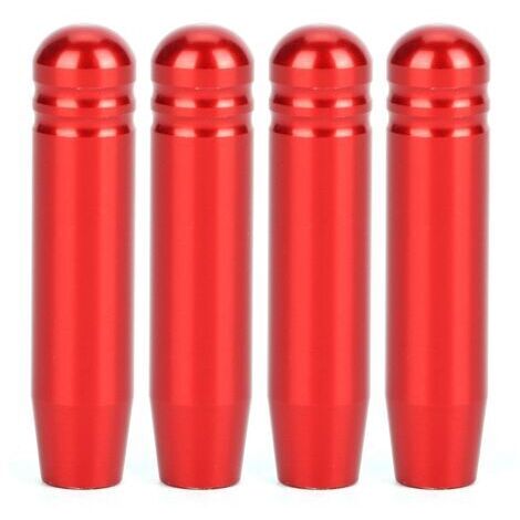 Akozon Boutons de Verrouillage de Porte en Aluminium de Luxe, Garniture de Couvercle de Bouton pour E90 Série 3 2004 2013, 4 Pièces (rouge)