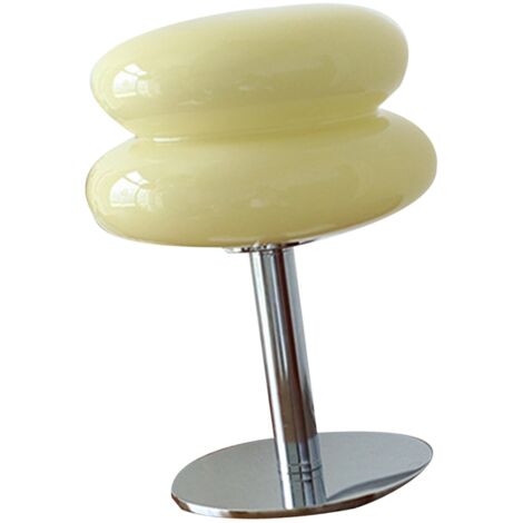 Akozon Eier-Tischlampe für Mädchen, energiesparend, weiches Licht, süße Glas-Tischlampe, USB-Schreibtischlampe für Wohnheim, USB-Druckknopfschalter