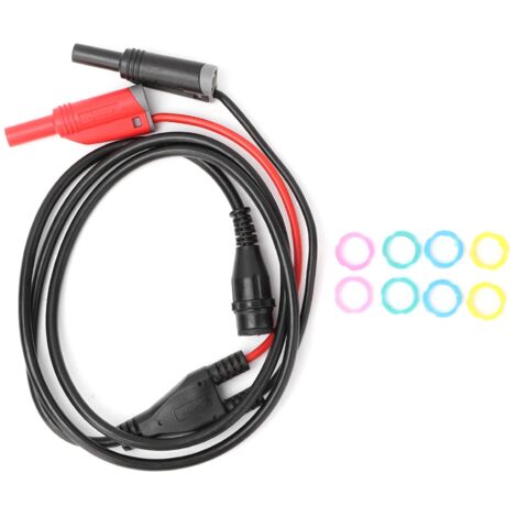 Akozon Fiche Mâle BNC P1204 de vers Fiche Banane de sécurité, Câble Coaxial, Câble de Test d'oscilloscope, Longueur 100 Cm, et avec Processus de Précision
