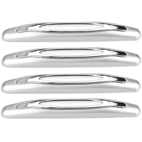 Akozon Garniture De Protection De Porte 4Pcs Voiture Porte Bord Gardes Revêtement D\'Habillage Bande Coin Moto Jantes Noir Gris