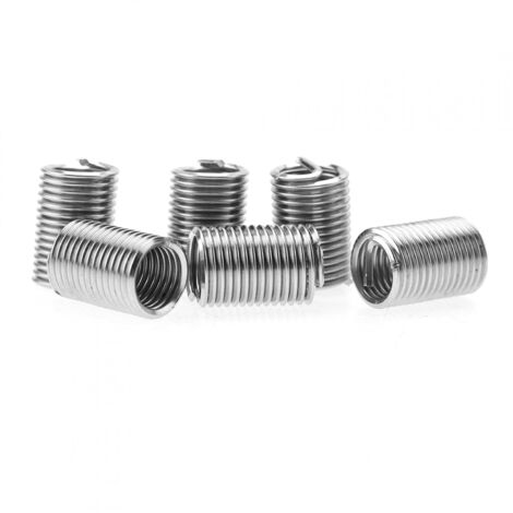 Akozon Gewindeeinsätze 50 stücke M10 Edelstahl SS304 Spiraldraht Helical Gewindeeinsätze Sortimen Typ Laufdraht Gewinde(M101.5  2D)