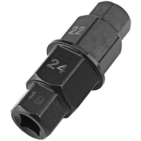 Akozon Motorrad-Radschlüssel, Motorrad-Vorderrad 1 Stück 17 19 22 24 mm Achs-Sechskantstift-Treiber-Entfernungswerkzeug Sechskantachsenwerkzeug.