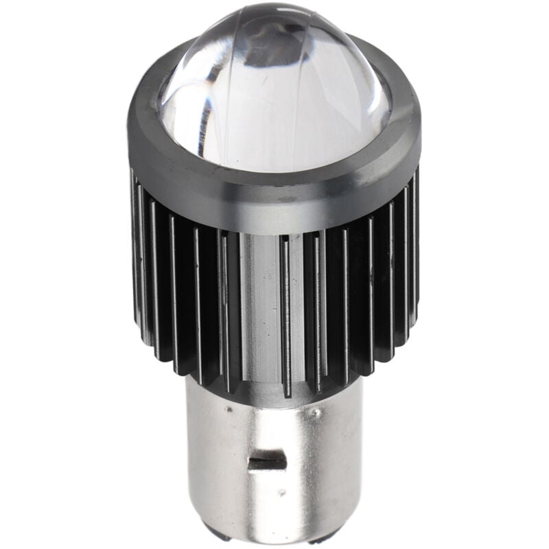 Image of Akozon Runde LED-Motorradscheinwerferlampe BA20D Superhelle Fern-/Abblendlicht-Scheinwerferlampe.