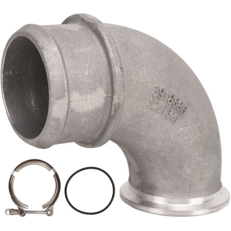 Akozon Turbocompresseur Outlet ELBOW Aluminium ALLIAGE FIABLE ROPIGE TURBO TURBO TURBE ELBOW AIR TRANSFERT.