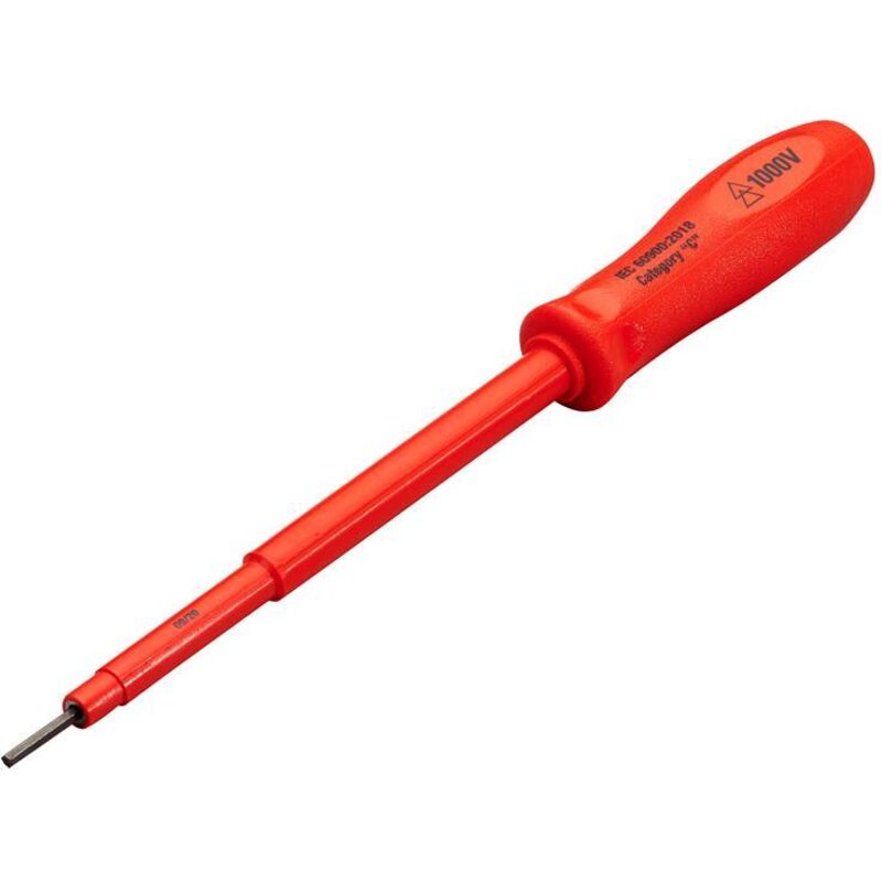 ITL Insulated Tools Ltd Screwdriver, 3 mm Tip, 3 mm Blade VDE/1000V Approved, 280mm Overall