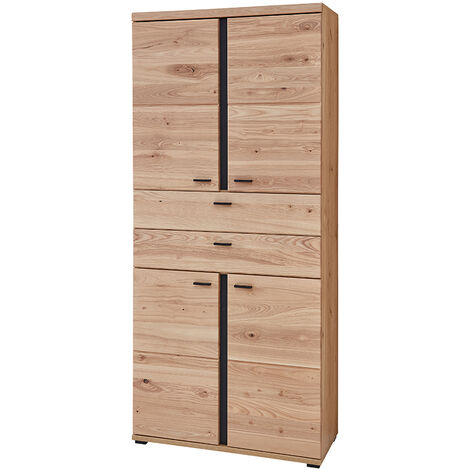 Aktenschrank 90cm, Altesche gebürstet, teilmassiv, SARINA-36