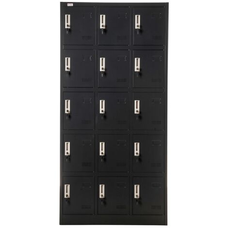 Aktenschrank BUDAPEST Spind dunkelgrau