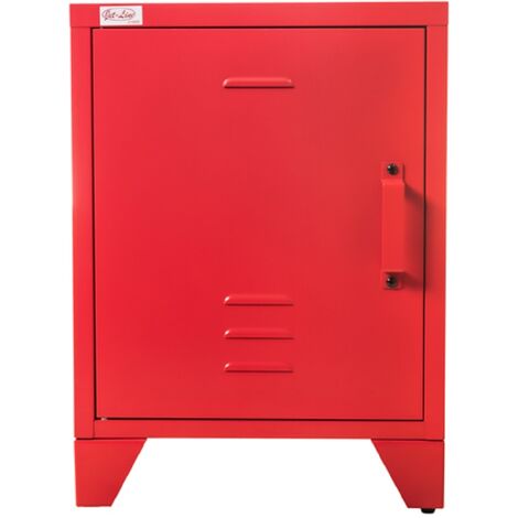 Aktenschrank Industrieschrank Büroschrank Metallschrank MINSKOW Spind rot Jet-Line