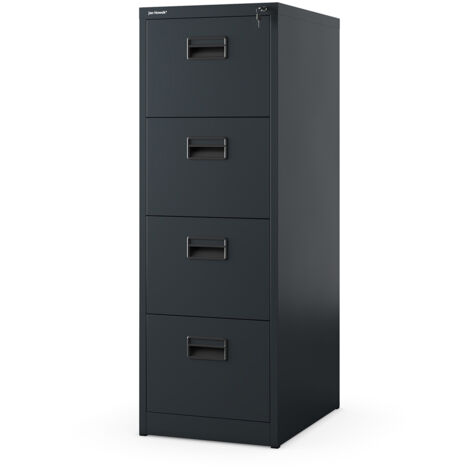 Aktenschrank mit 4 Schubladen SARA V4, 460 x 1320 x 620 mm, anthrazit
