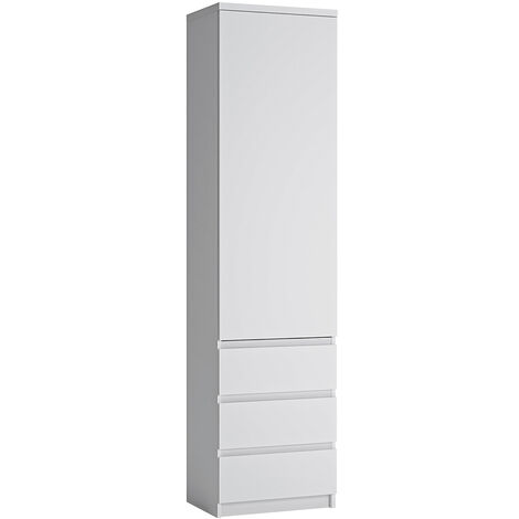 Aktenschrank Regalschrank in weiß FORTALEZA-129, B/H/T ca. 50,1/200/40 cm
