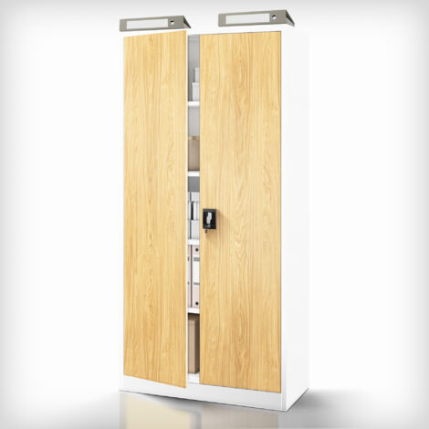 Aktenschrank weiß/goldene Eiche: Eco Design JAN H