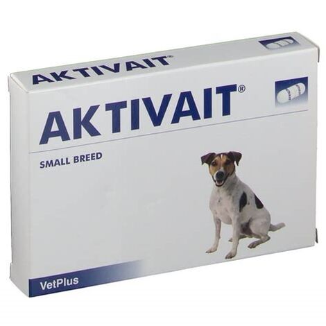 VETPLUS Aktivait -Nahrungsergnzung zur UnterstÐ©tzung des Zentralnervensystems bei Hunden mit kleinen Rassen. 60 Tassen