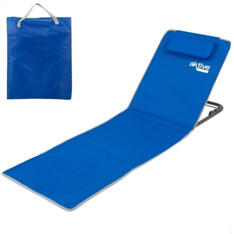 Aktive Alfombrilla de playa plegable azul cómoda y portátil