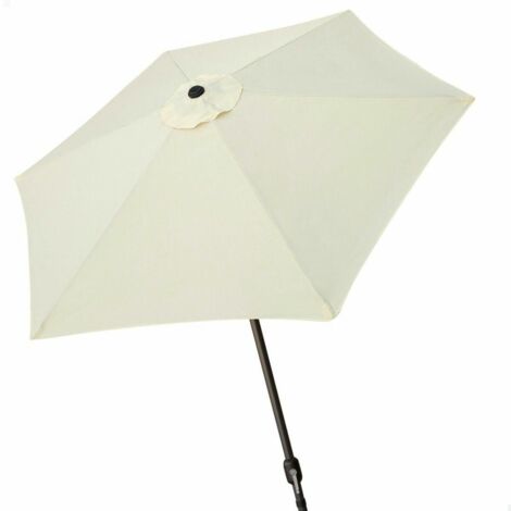 Aktive Hexagonal Parasol Crème 270 cm Terrasse Jardin