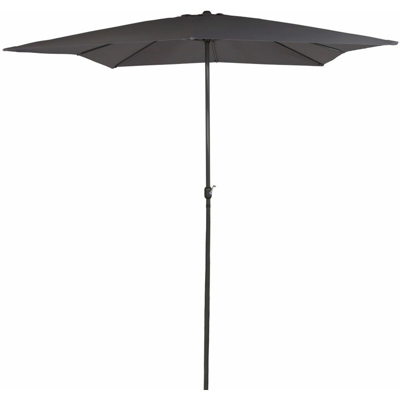 

Parasol cuadrado Garden 300x300cm color antracita mástil aluminio - Aktive