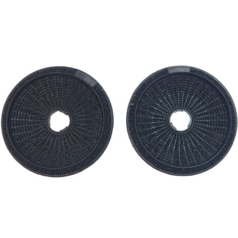 Ersatzteil - 2 Kohlefilter BEST Typ190 - - CANDY, FAURE, ELECTROLUX, ROSIERES, ARTHUR MARTIN ELECTROLUX, SAUTER, BOSCH, BRANDT, ARTHUR MARTIN, FAGOR, ZANUSSI, VIVA, RADIOLA, AIRLUX, SIEMENS, DE DIETR