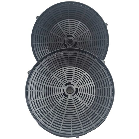 Aktivkohlefilter rund für Dunstabzugshauben von AEG Typ 57, Bosch 12020221, Elica u.a. Doppelpack
