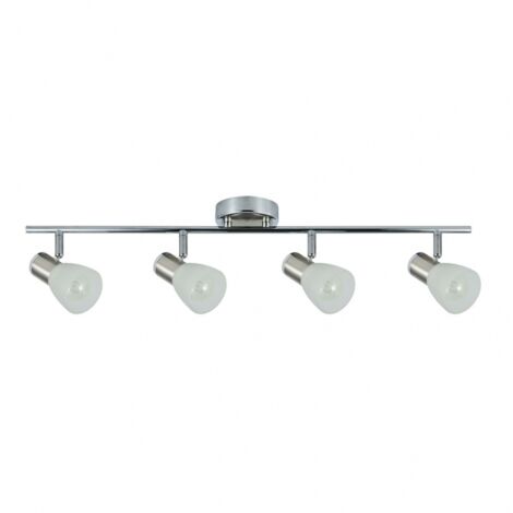 AKUNADECOR 4-Licht Chrom/Nickel Cholo Badezimmer Leiste D