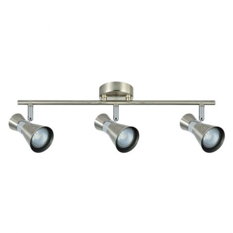 AKUNADECOR Applique De Salle de bain Maximo 3 spots Nickel-chrome