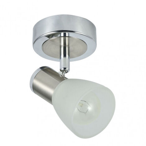 AKUNADECOR Badezimmerstrahler Modell Cholo Chrom/Nickel