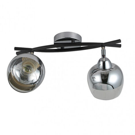 AKUNADECOR Decke De 2 verstellbare Strahler Modell Denali Chrom
