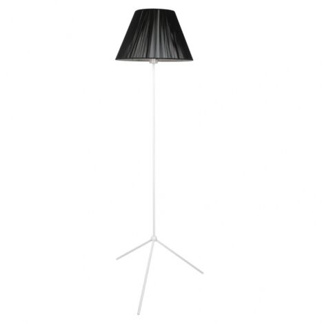 AKUNADECOR Floor Wohnzimmer WeißMit Lampenschirm Thread Schwarz 150cm