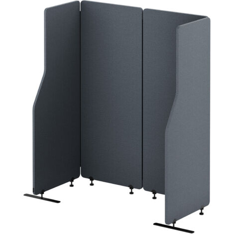 Akustik Trennwand SADIE Carbon Fog 240/145 cm