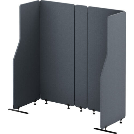 Akustik Trennwand SADIE Carbon Fog 260/145 cm