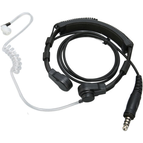 Akustikschlauch-Headset für Motorola T5000 Walkie-Talkie mit PTT-Taste U94, transparentes Design