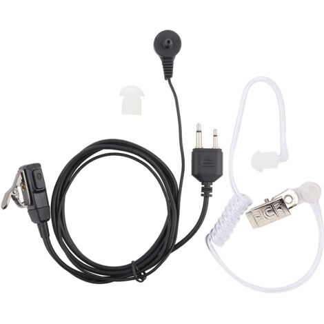 Akustisches 2-Pin-Headset mit PTT-Taste und Mikrofon für Icom-Walkie-Talkies