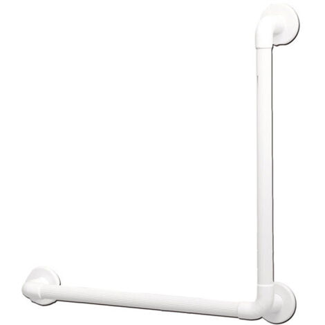 AKW 1400 Series 90 Degree Angled Grab Rail 600mm Length White