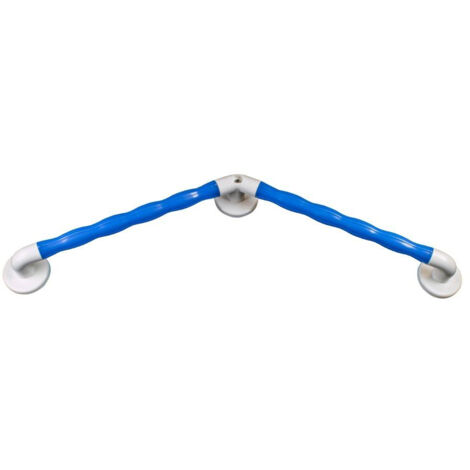 AKW 1600 Series 135 Degree Angled Grab Rail 450mm Length x 35mm Diameter Blue