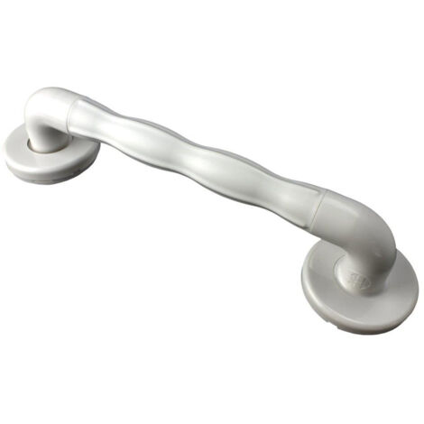 AKW 1600 Series Natural Grip 35mm Diameter Straight Grab Rail 600mm Length - White